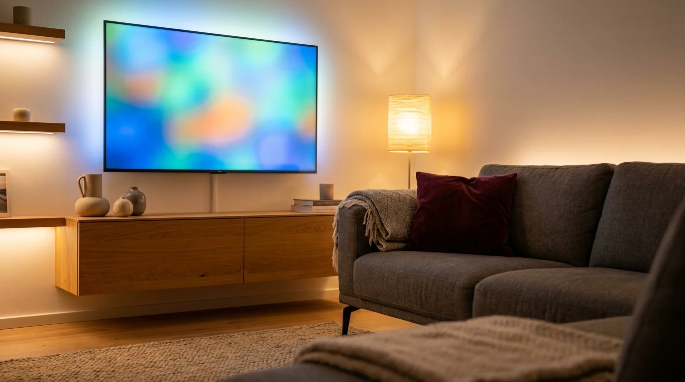 Wohnzimmer mit Highspeed-Internet und TV in Nürnberg